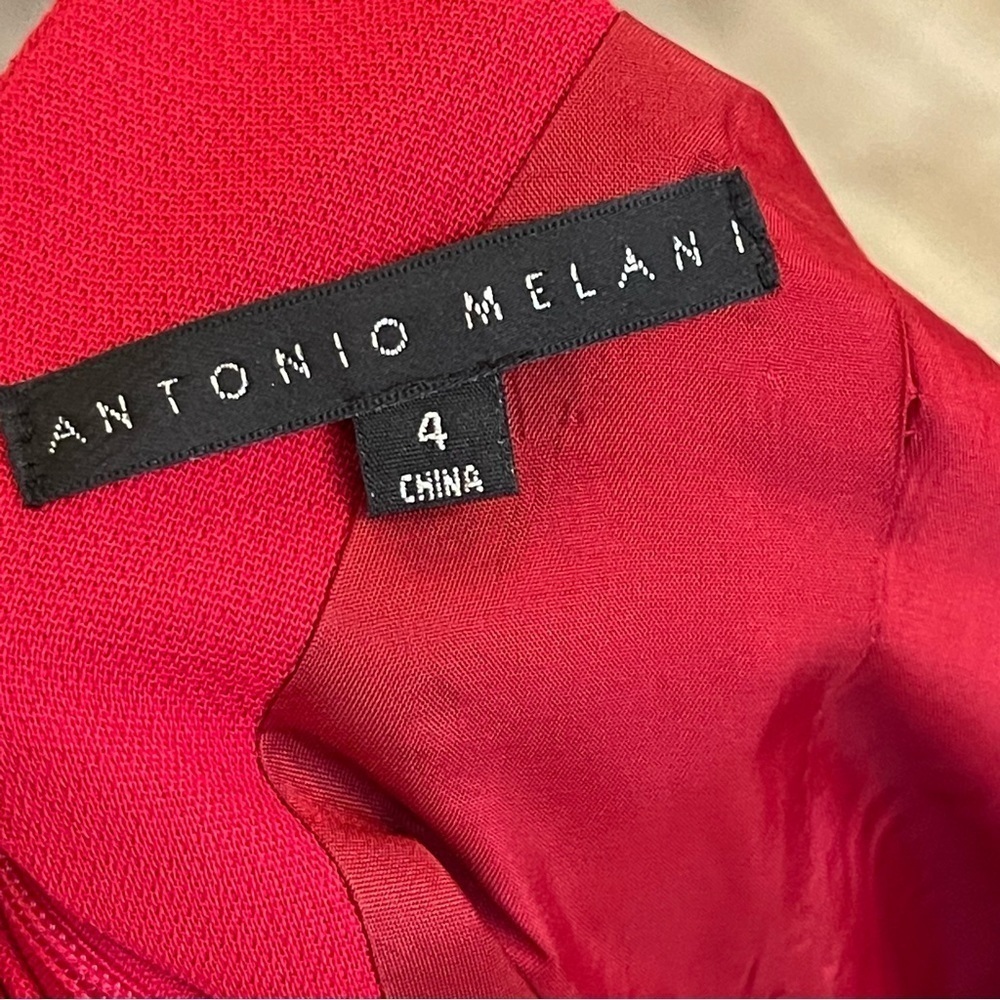 New! Antonio Melani Anita Sheath Dress Red Currant Size 4 Women’s Nwt 6890 - Picture 2 of 13